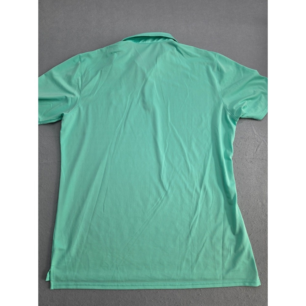 Holderness & Bourne Polo Shirt Mens XL Mint Green Stretch Logo Golf Performance - Picture 2 of 8
